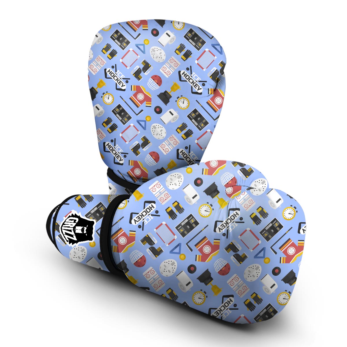 Print Pattern Hockey Boxing Gloves-grizzshop