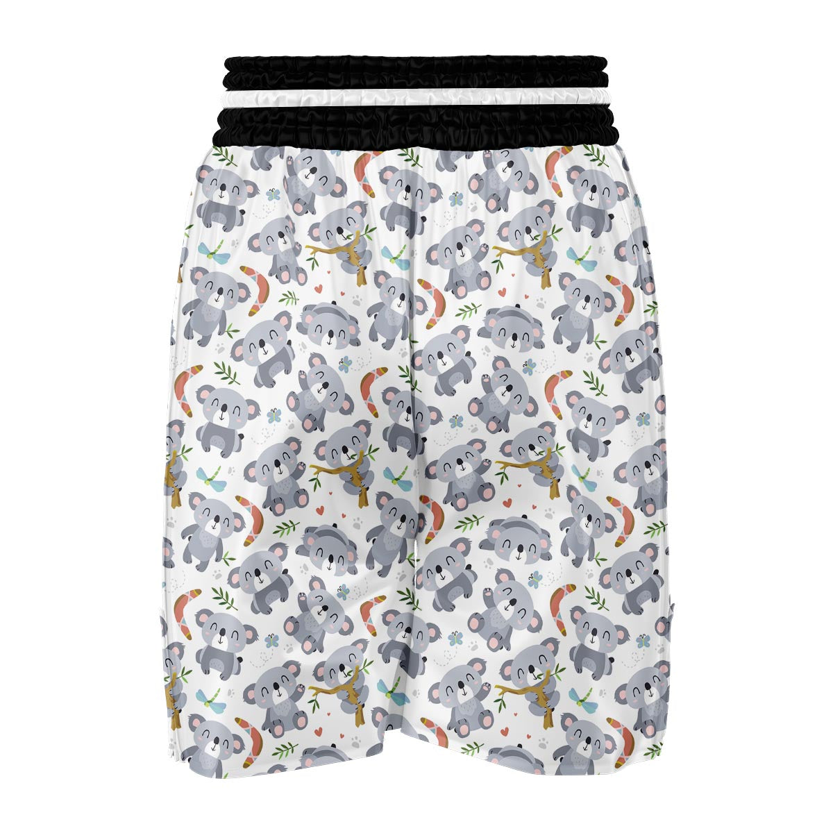 Print Pattern Koala Boxing Shorts-grizzshop