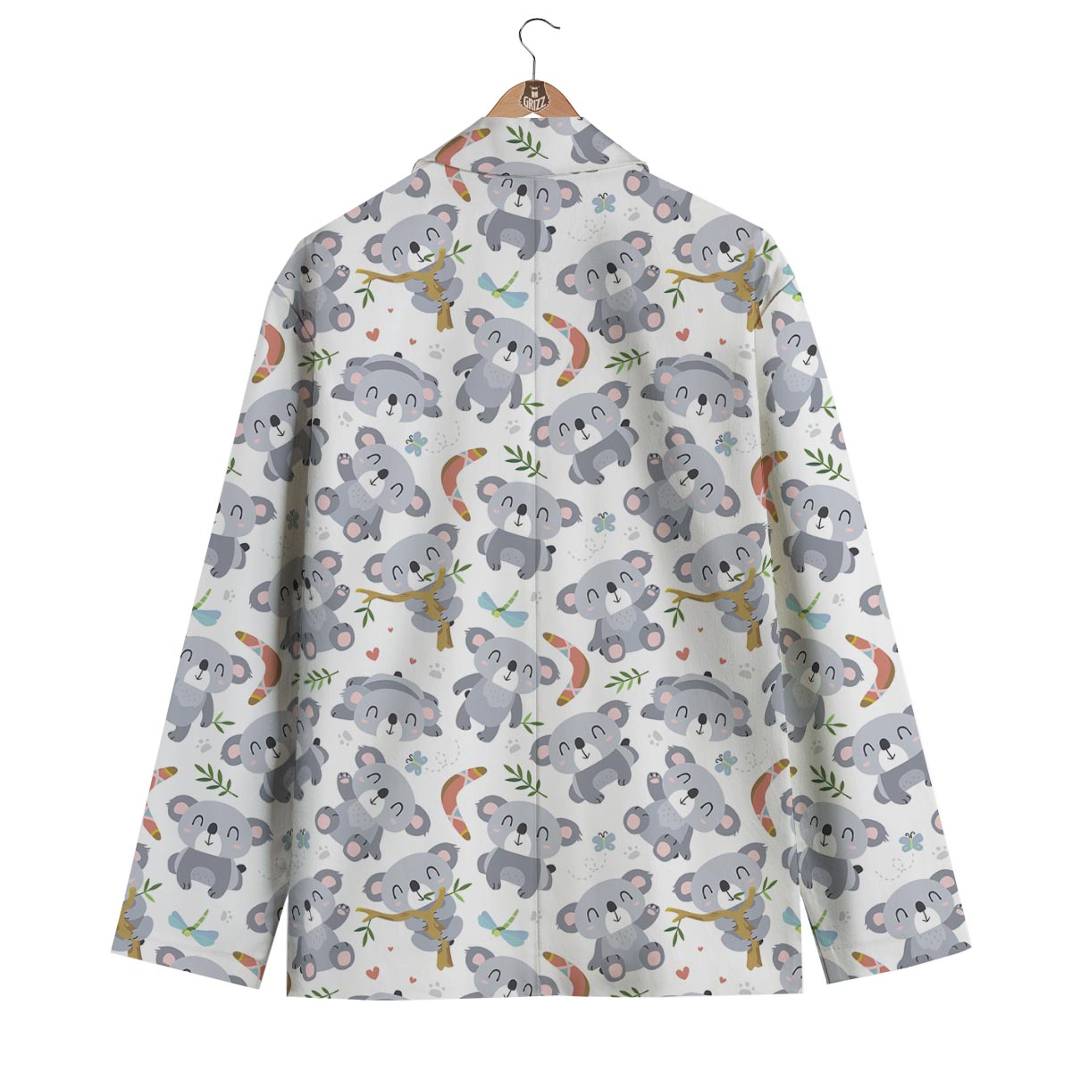 Print Pattern Koala Men's Blazer-grizzshop