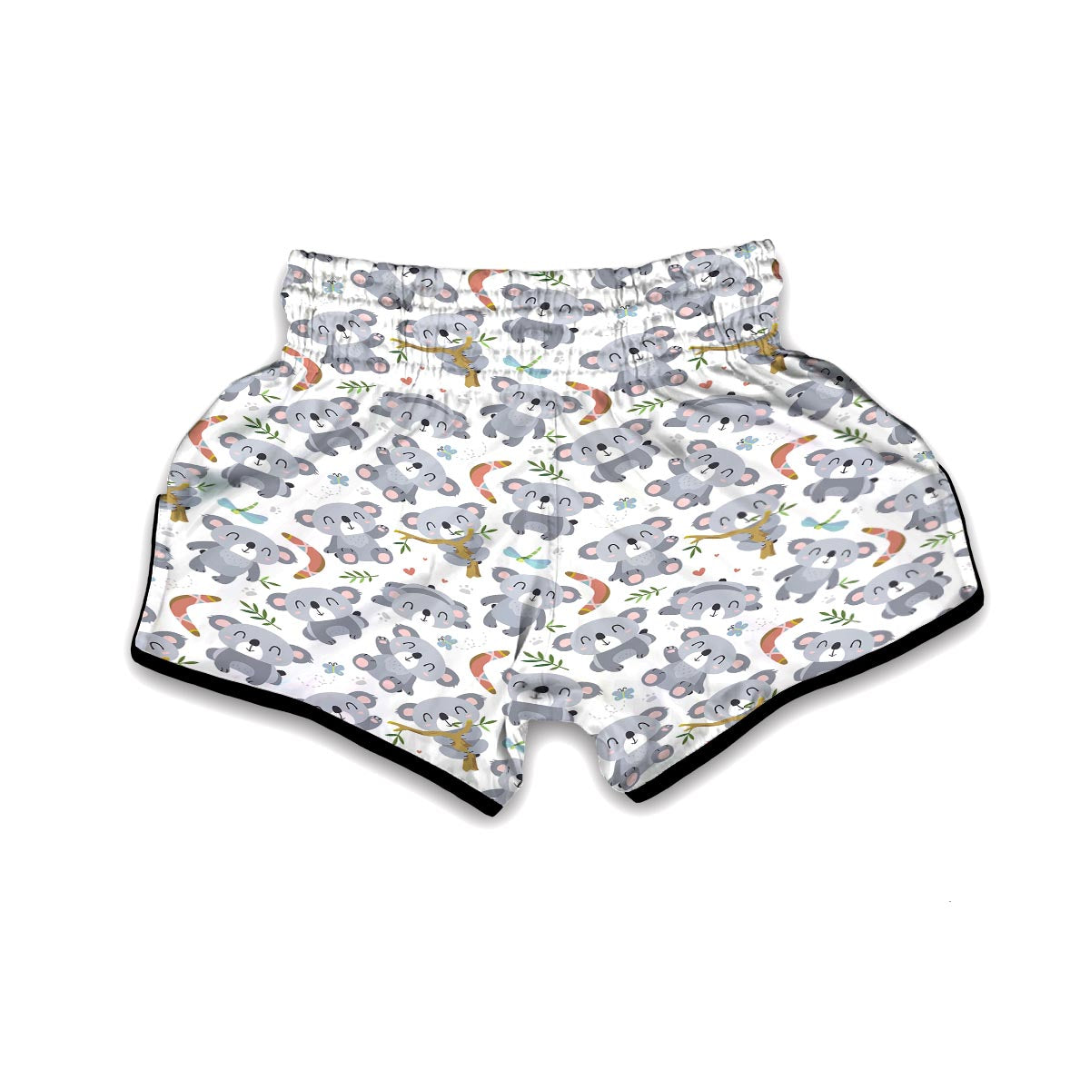 Print Pattern Koala Muay Thai Boxing Shorts-grizzshop