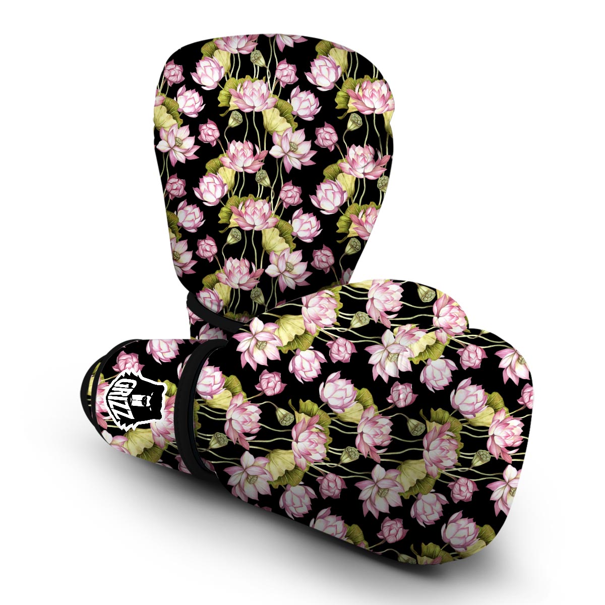 Print Pattern Lotus Boxing Gloves-grizzshop