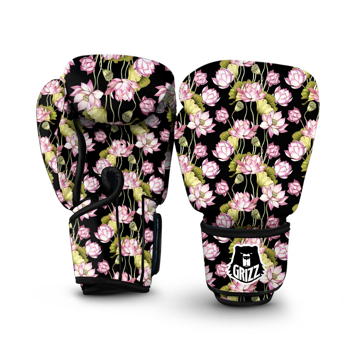 Print Pattern Lotus Boxing Gloves-grizzshop