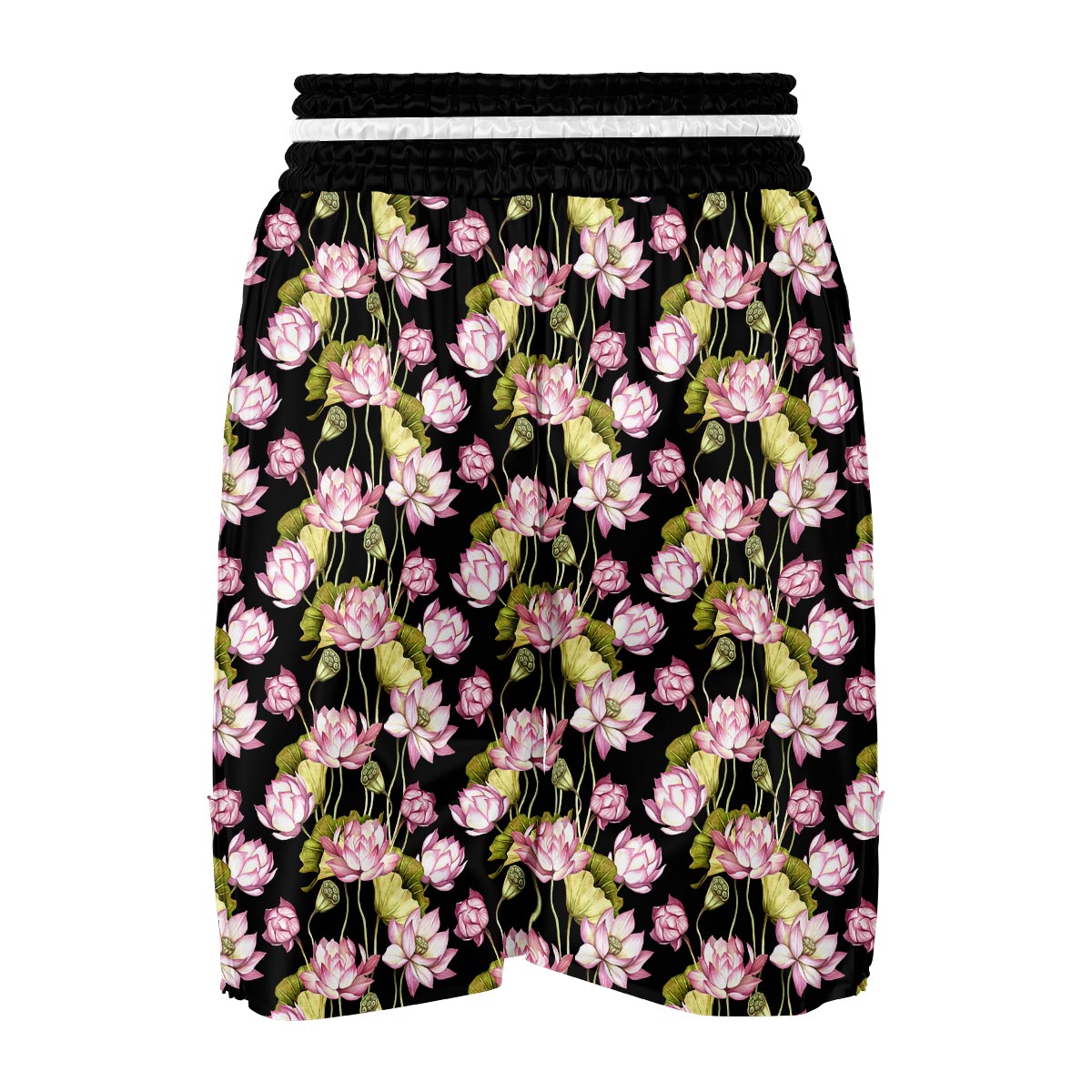 Print Pattern Lotus Boxing Shorts-grizzshop