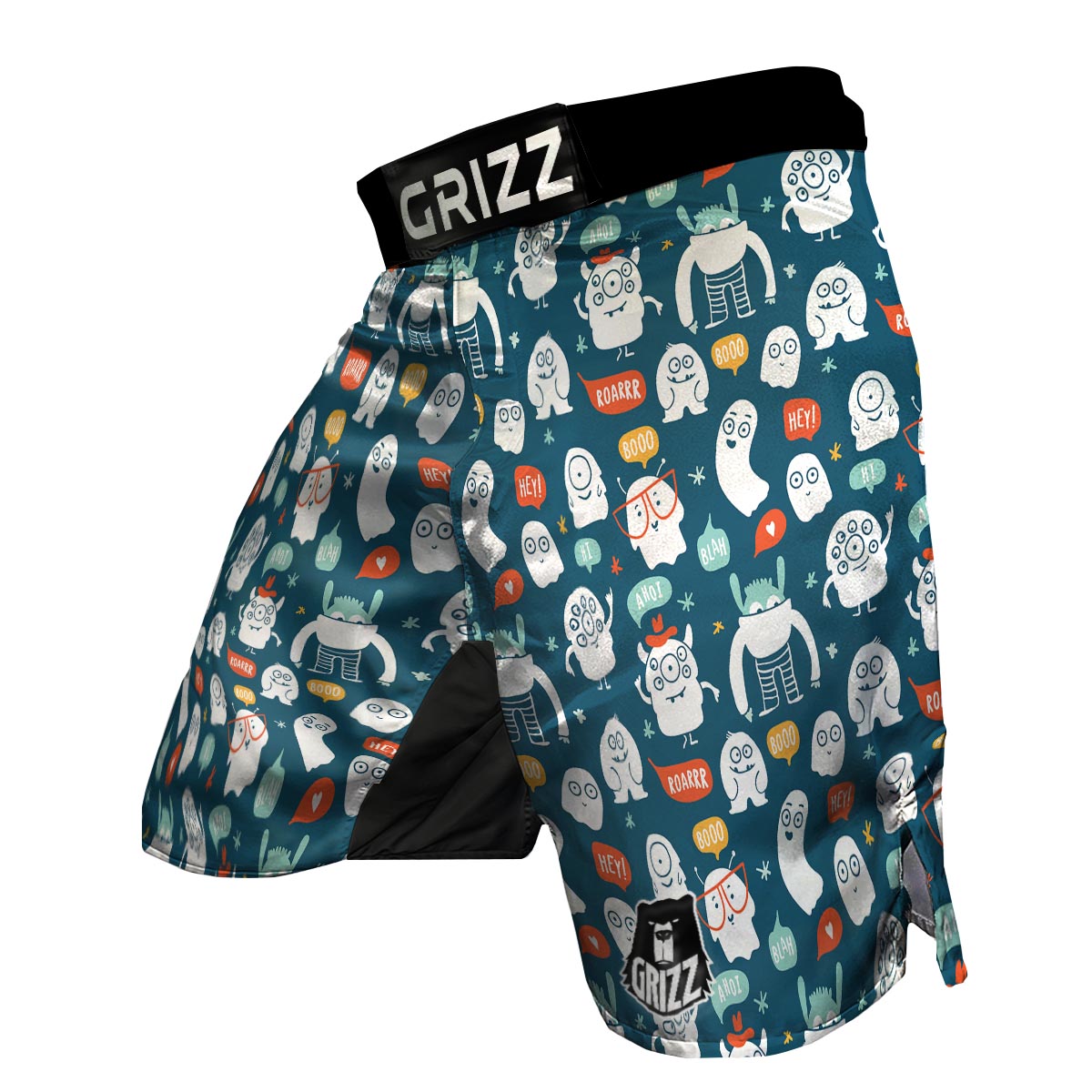 Print Pattern Monster MMA Shorts-grizzshop
