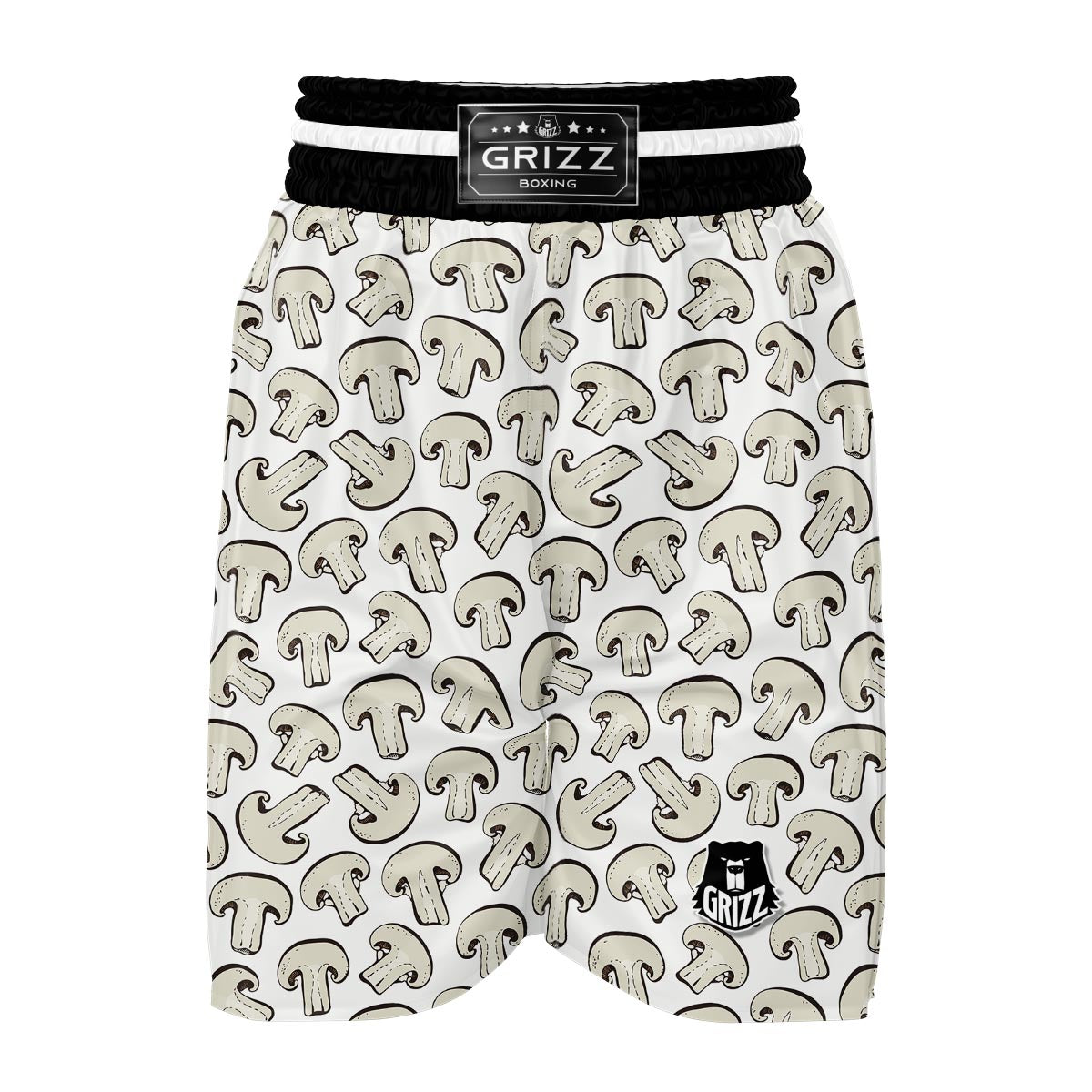 Print Pattern Mushroom Boxing Shorts-grizzshop