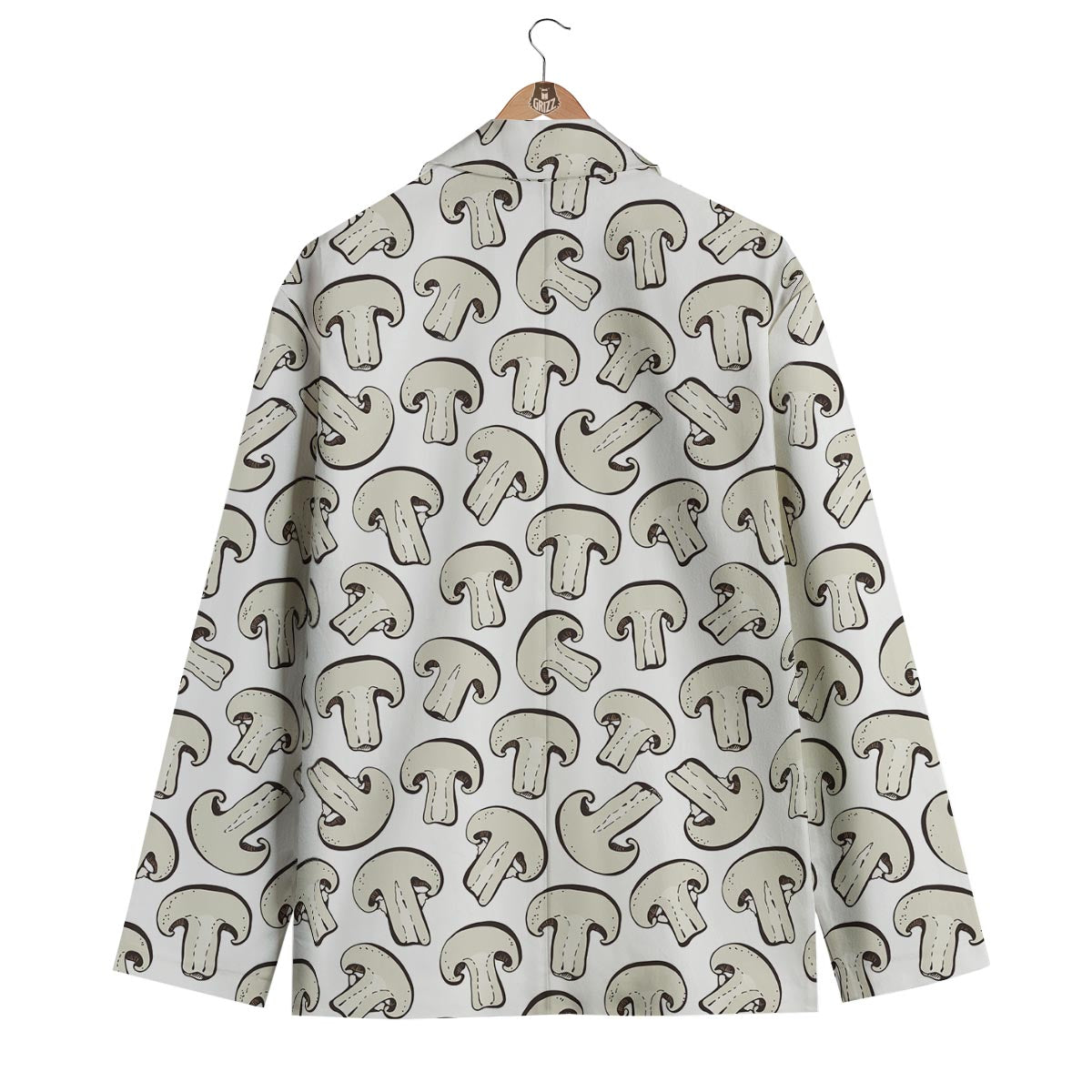 Print Pattern Mushroom Men's Blazer-grizzshop