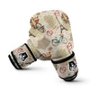 Print Pattern Newspaper Boxing Gloves-grizzshop