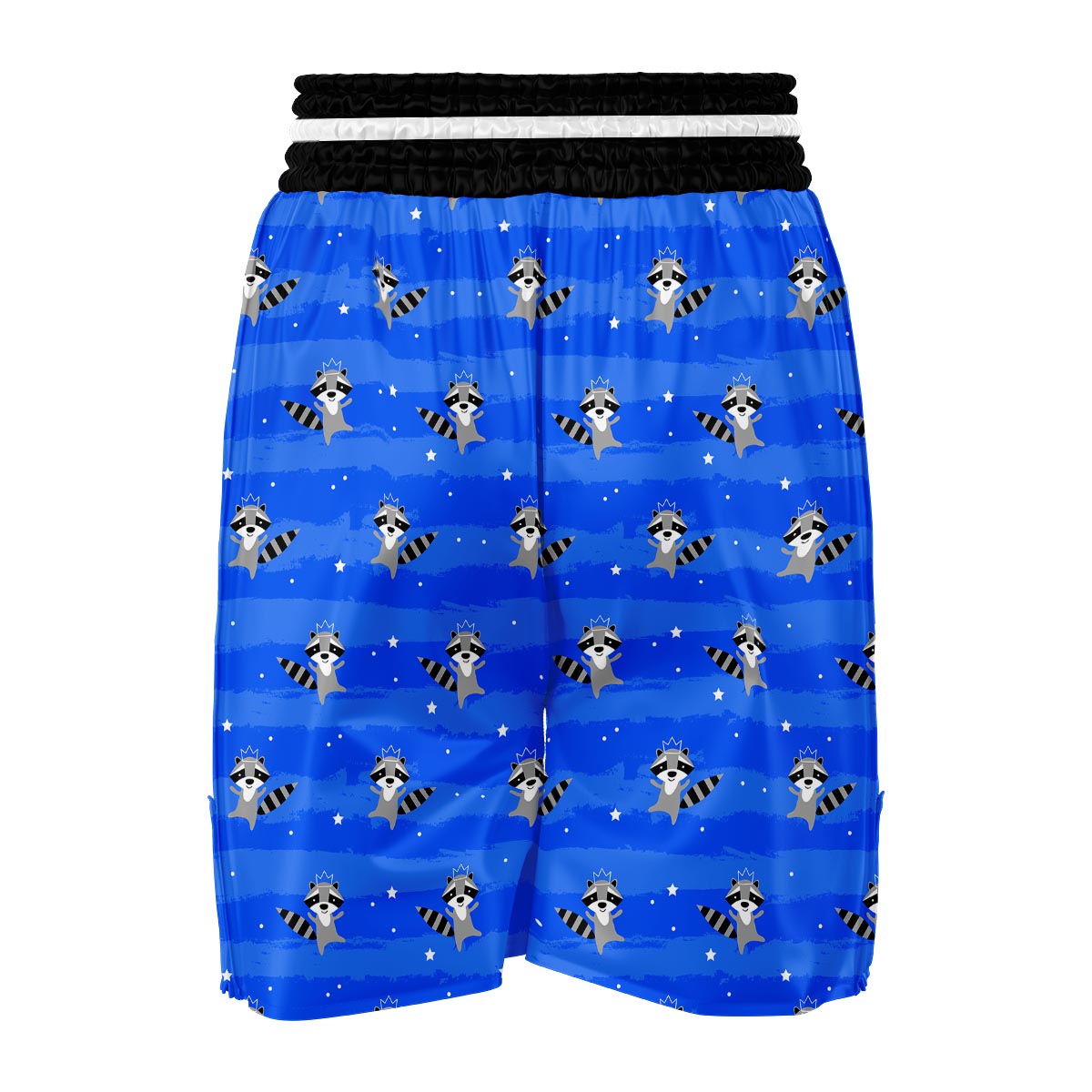 Print Pattern Raccoon Boxing Shorts-grizzshop