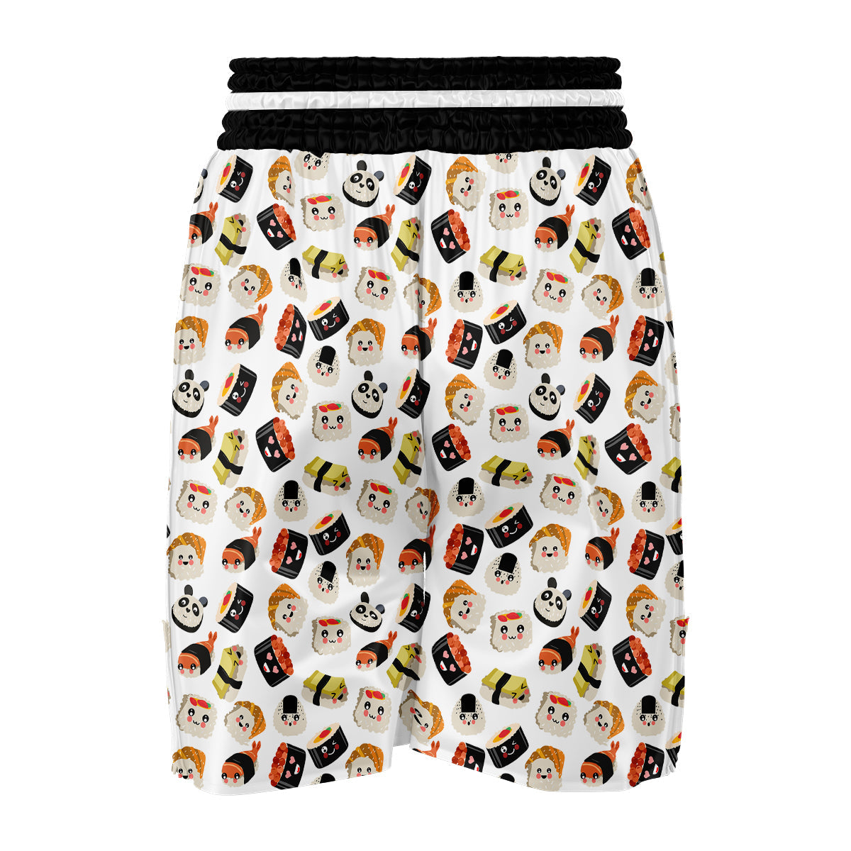 Print Pattern Sushi Boxing Shorts-grizzshop