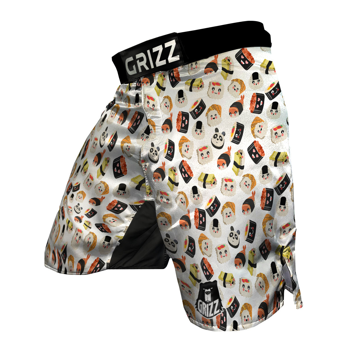 Print Pattern Sushi MMA Shorts-grizzshop