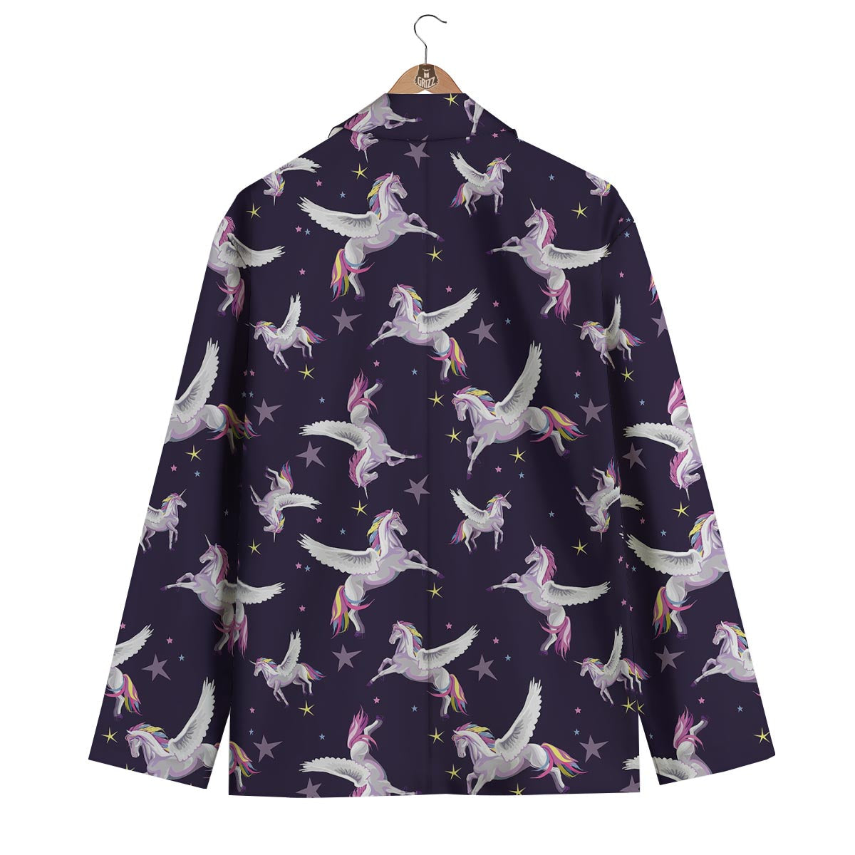 Print Pattern Unicorn Men's Blazer-grizzshop