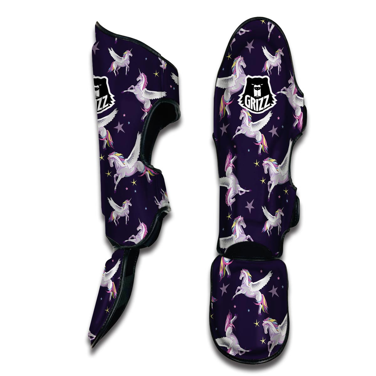 Print Pattern Unicorn Muay Thai Shin Guards-grizzshop