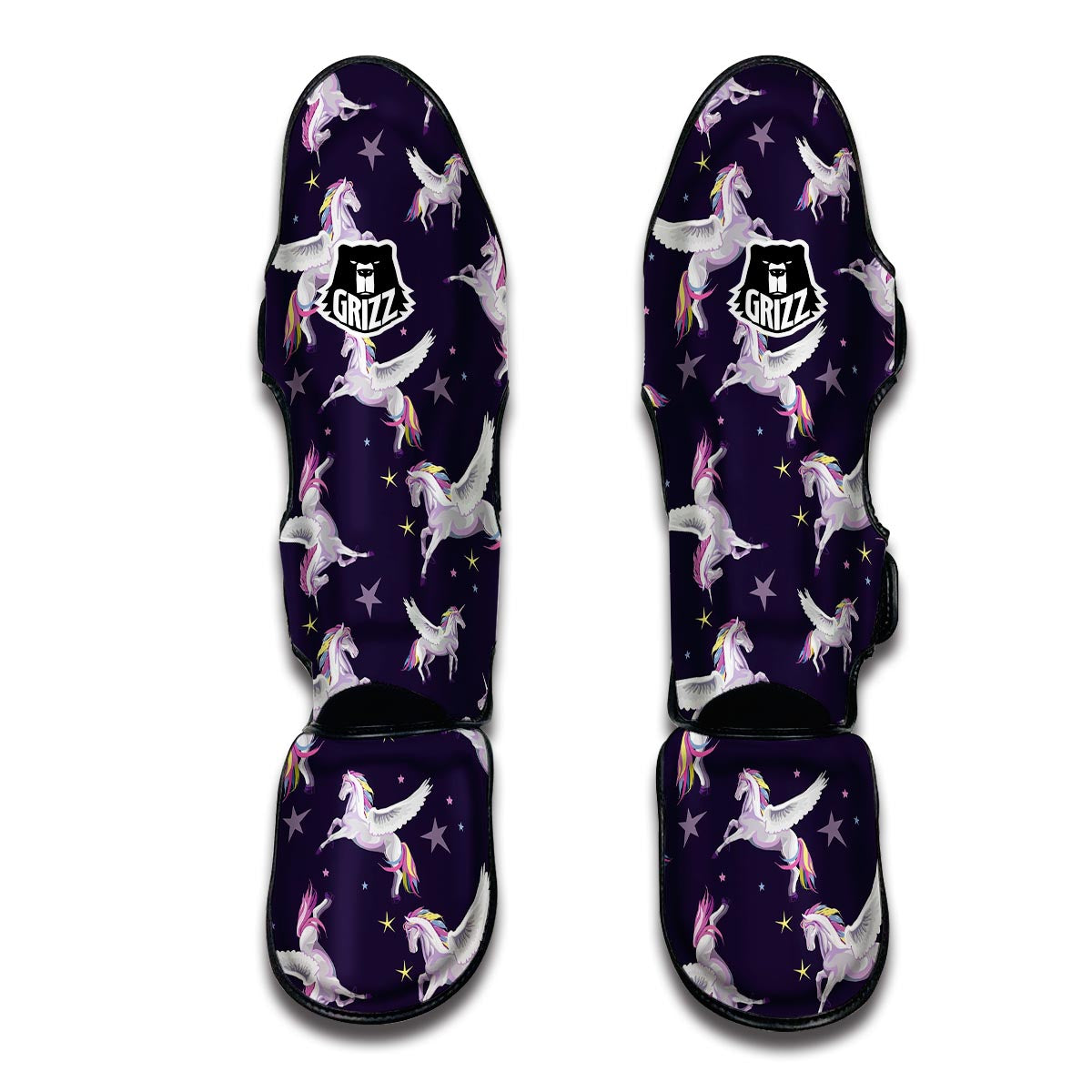 Print Pattern Unicorn Muay Thai Shin Guards-grizzshop