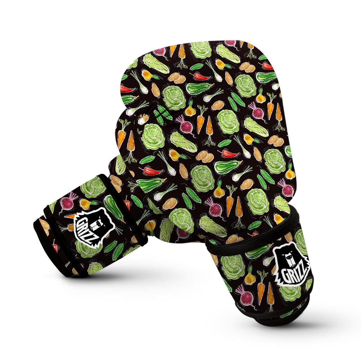 Print Pattern Vegan Boxing Gloves-grizzshop