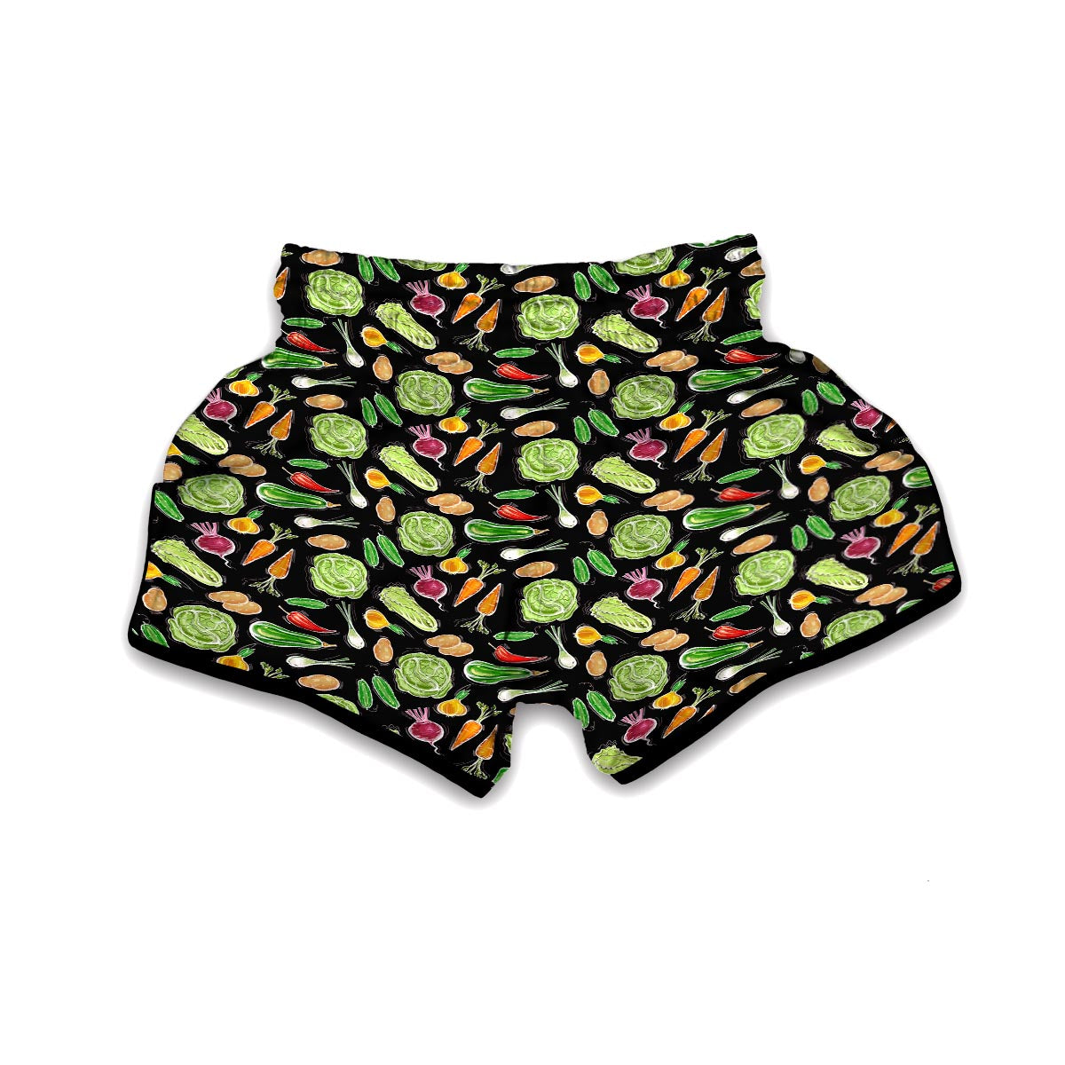 Print Pattern Vegan Muay Thai Boxing Shorts-grizzshop