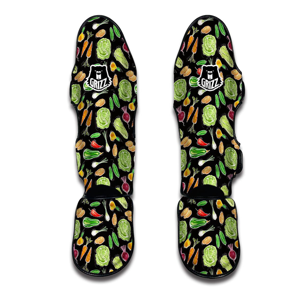 Print Pattern Vegan Muay Thai Shin Guards-grizzshop