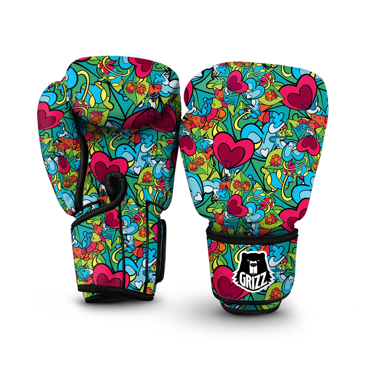 Print PatternTrippy Boxing Gloves-grizzshop