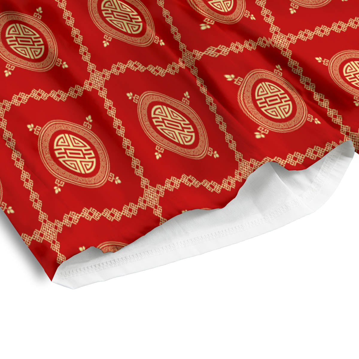 Prosperity Symbol Chinese Print Pattern Men's Athletic Shorts