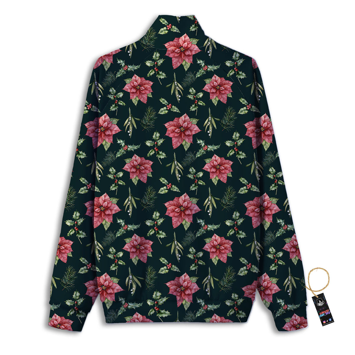 Protea Pink Print Pattern Track Jacket-grizzshop