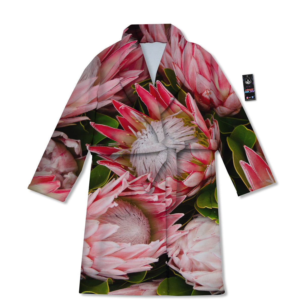 Proteas Bunches Print Bathrobe-grizzshop