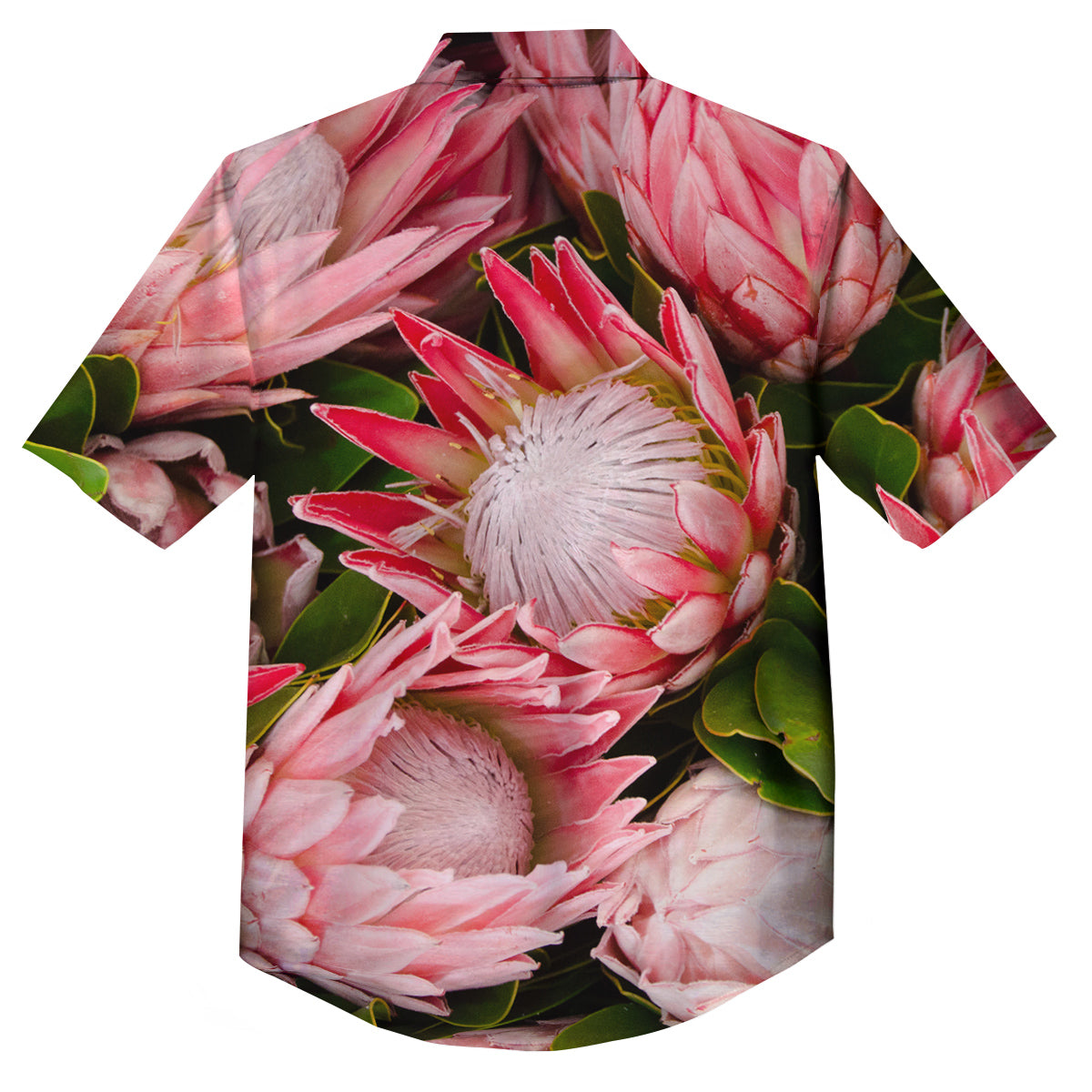 Proteas Bunches Print Button Up Shirt-grizzshop