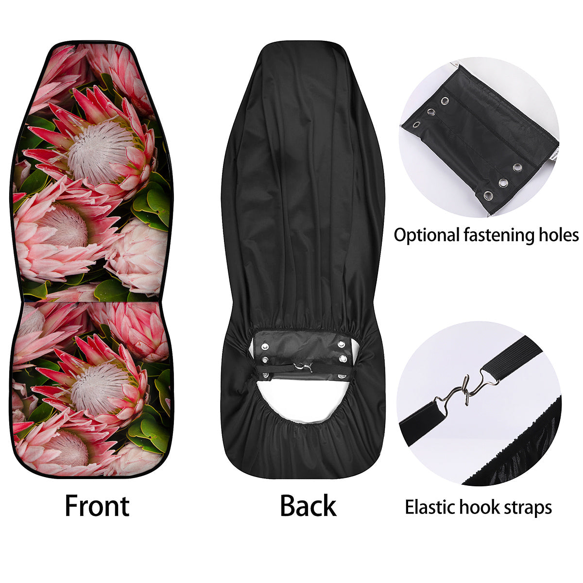 Proteas Bunches Print Car Seat Covers-grizzshop