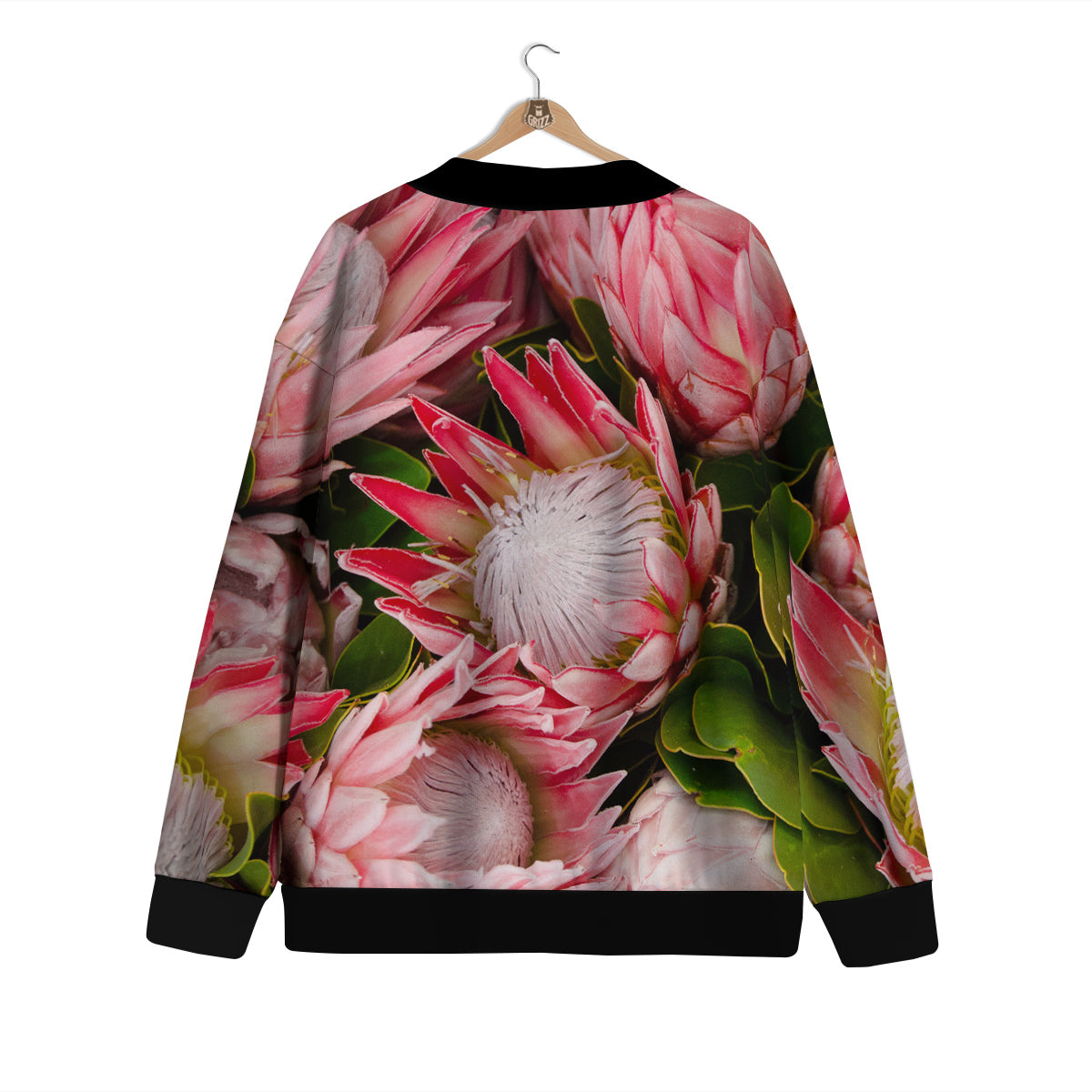 Proteas Bunches Print Cardigan-grizzshop