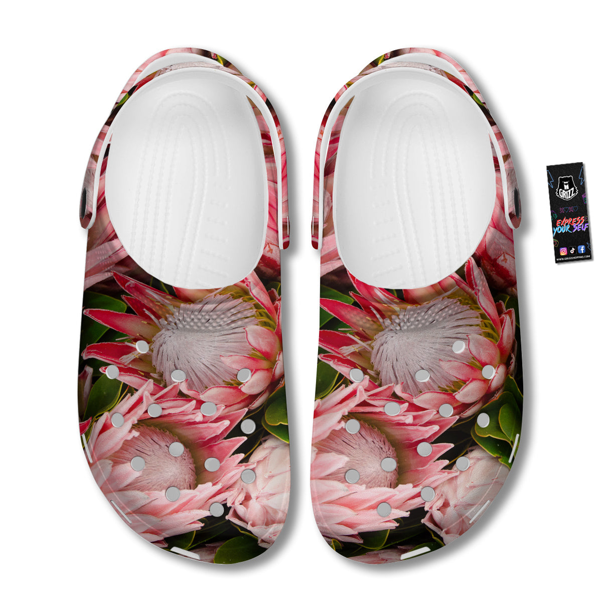 Proteas Bunches Print Clog-grizzshop