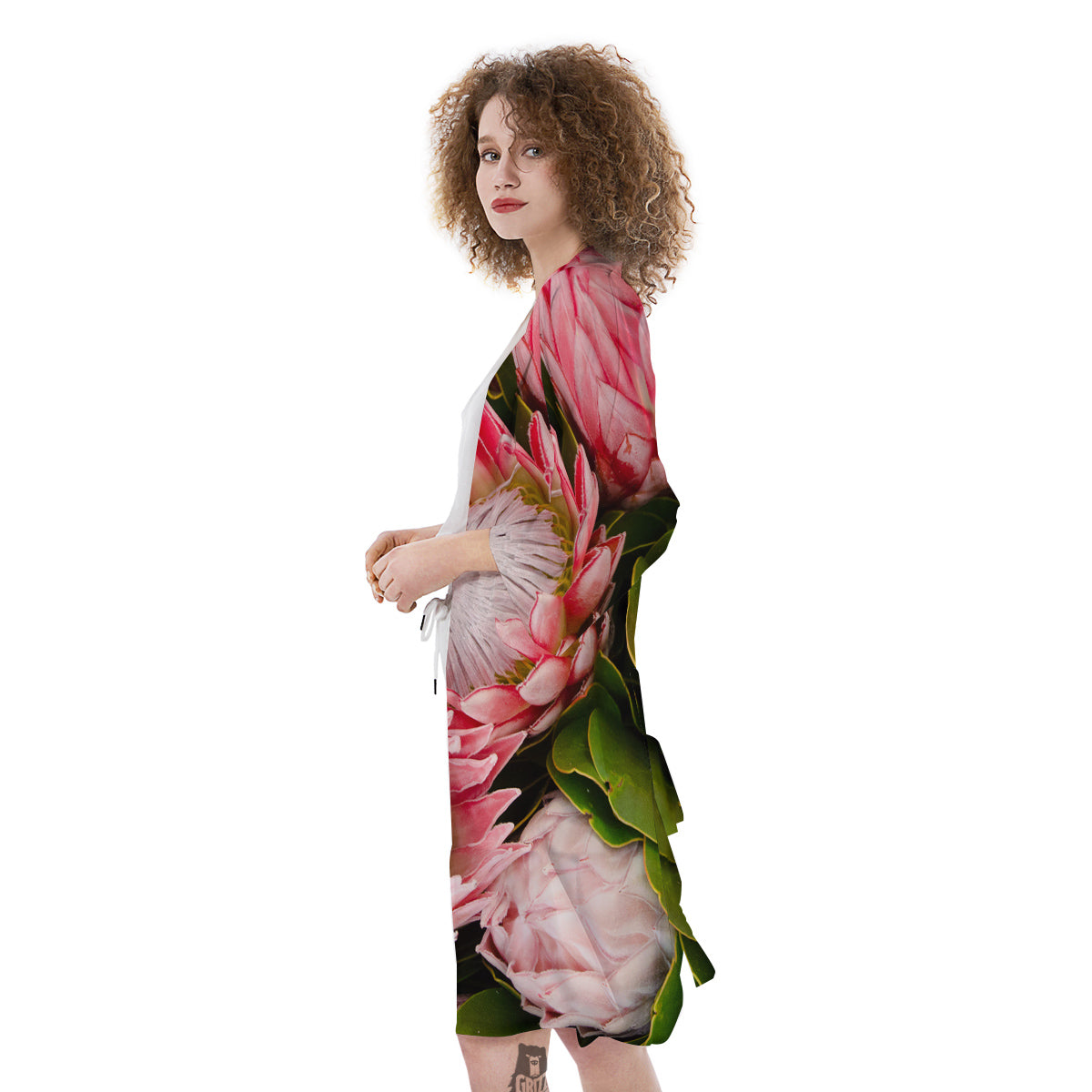 Proteas Bunches Print Kimono-grizzshop