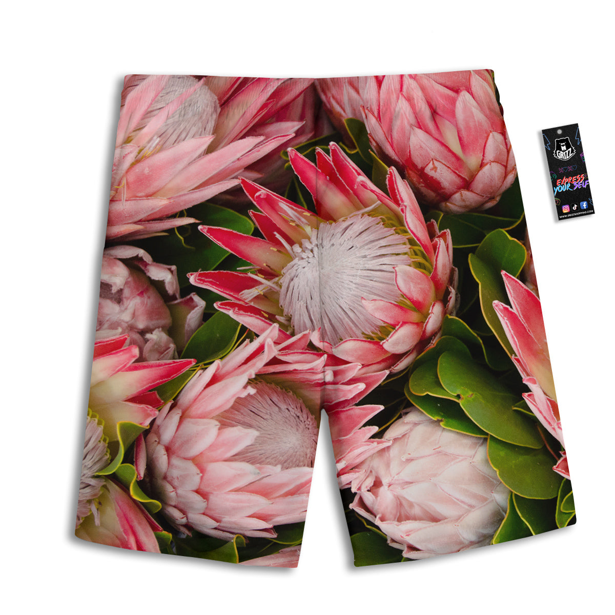 Proteas Bunches Print Men's Athletic Shorts