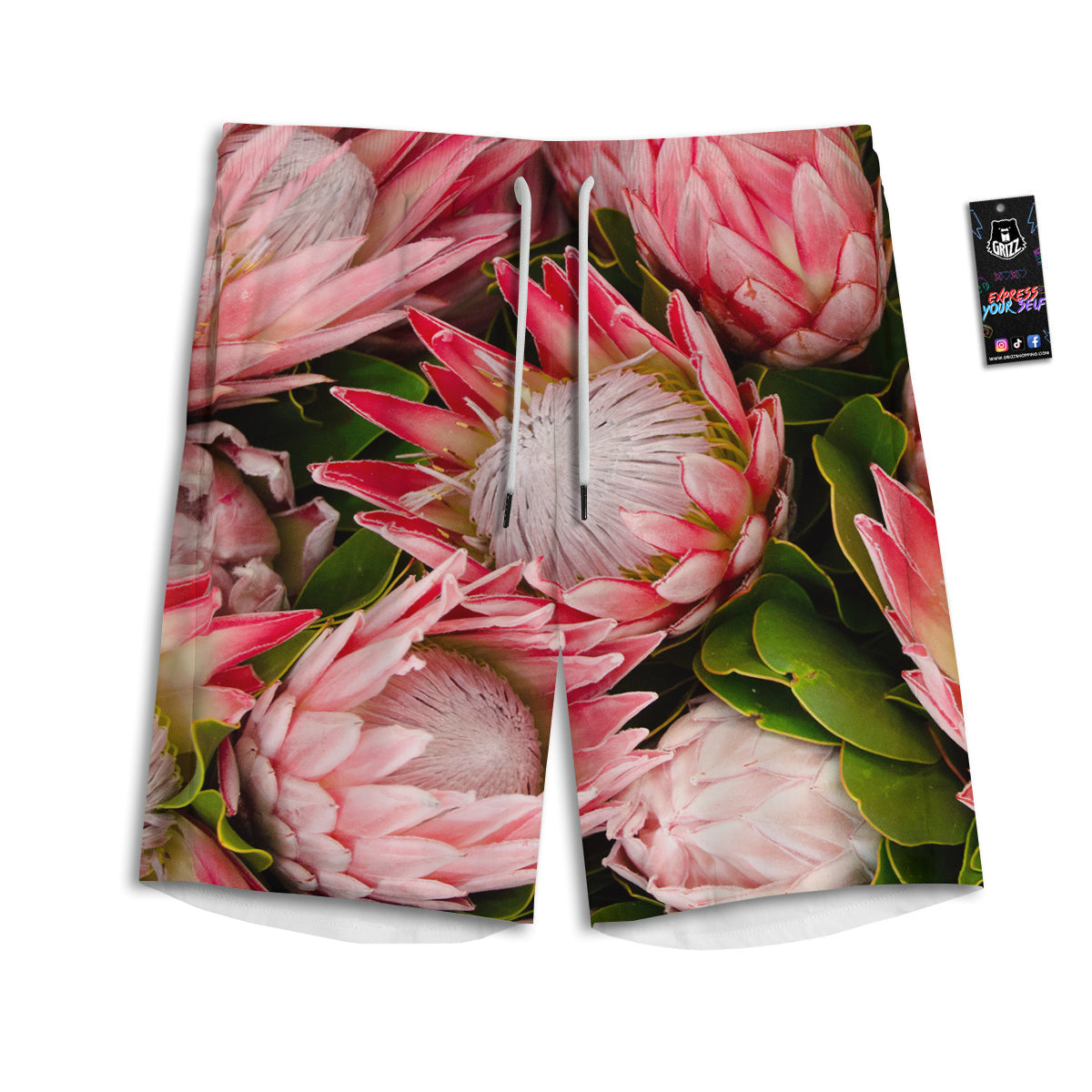 Proteas Bunches Print Men's Athletic Shorts