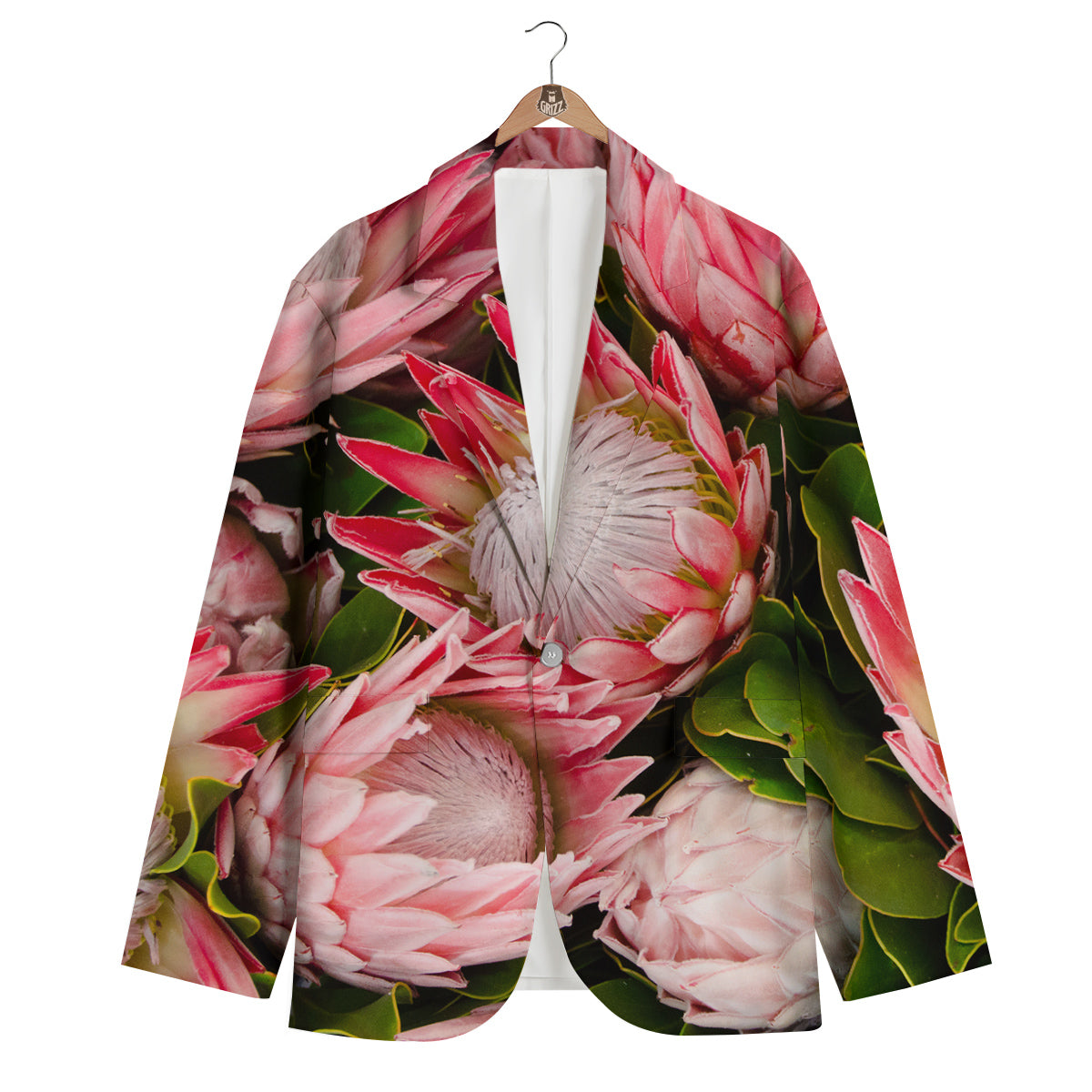 Proteas Bunches Print Men's Blazer-grizzshop