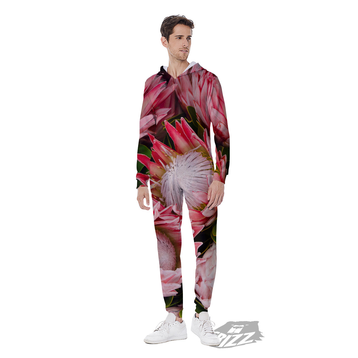 Proteas Bunches Print Men's Jumpsuit-grizzshop