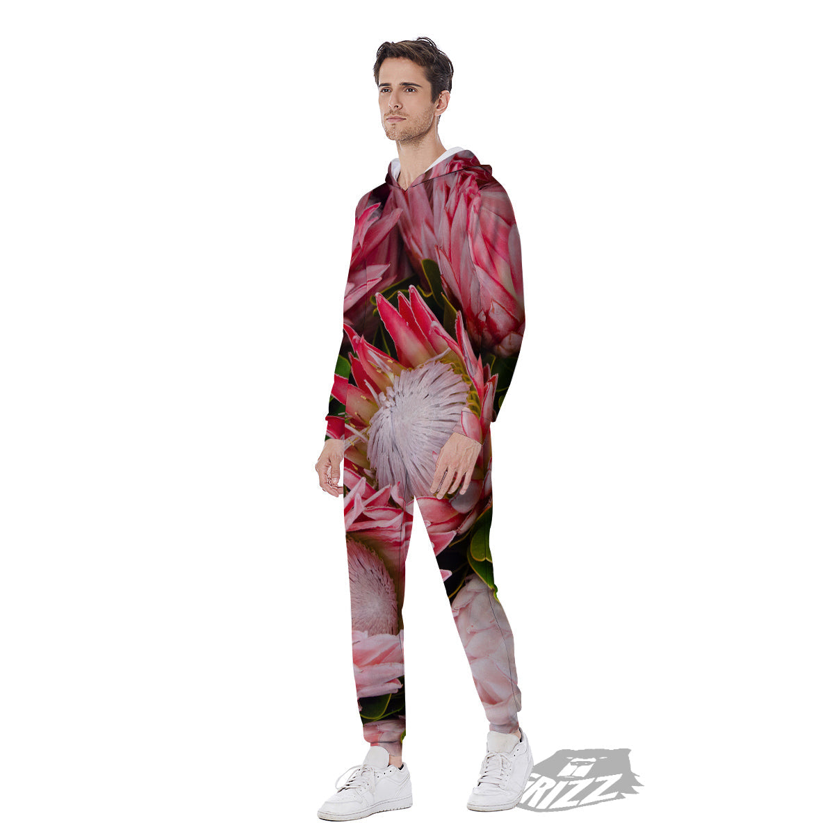 Proteas Bunches Print Men's Jumpsuit-grizzshop