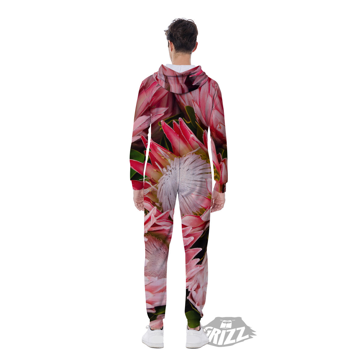 Proteas Bunches Print Men's Jumpsuit-grizzshop