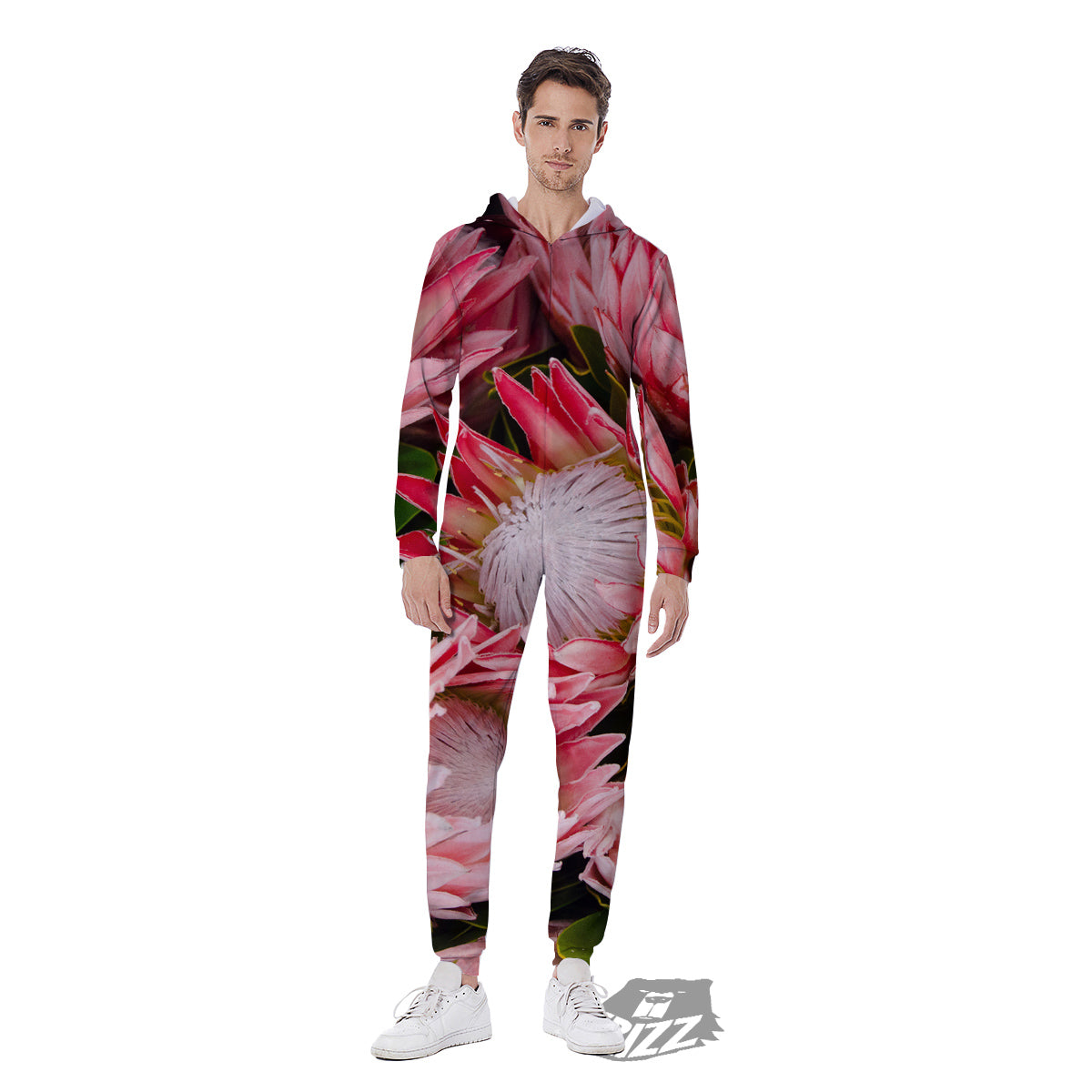 Proteas Bunches Print Men's Jumpsuit-grizzshop