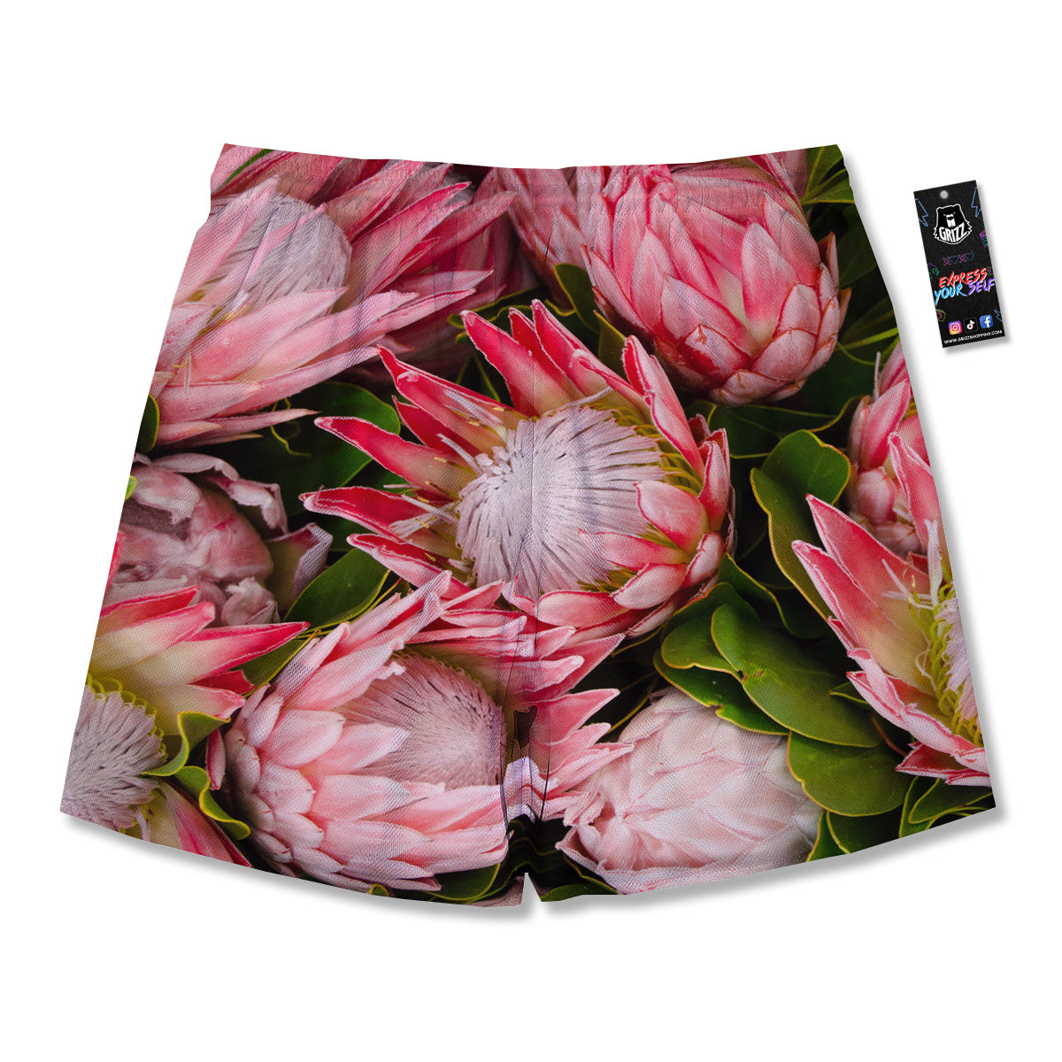 Proteas Bunches Print Men's Running Shorts-grizzshop