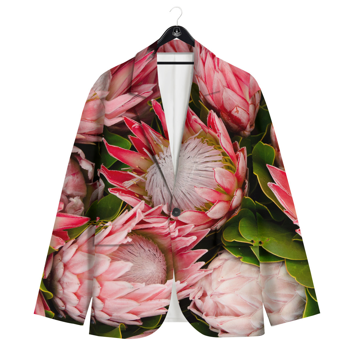 Proteas Bunches Print Men's Sport Coat-grizzshop