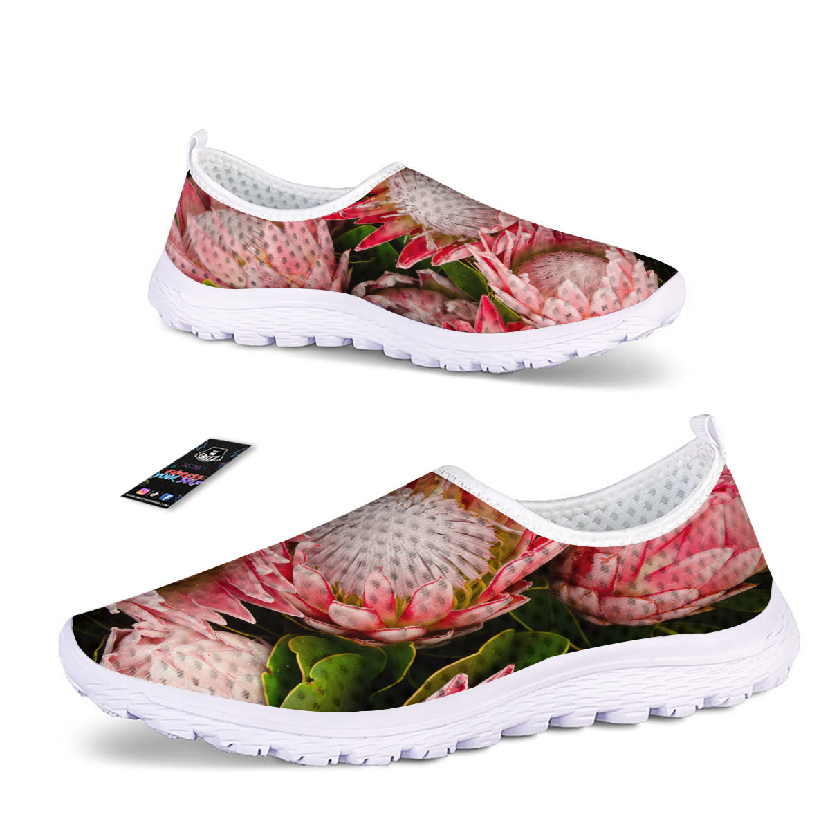 Proteas Bunches Print Nurse Shoes-grizzshop