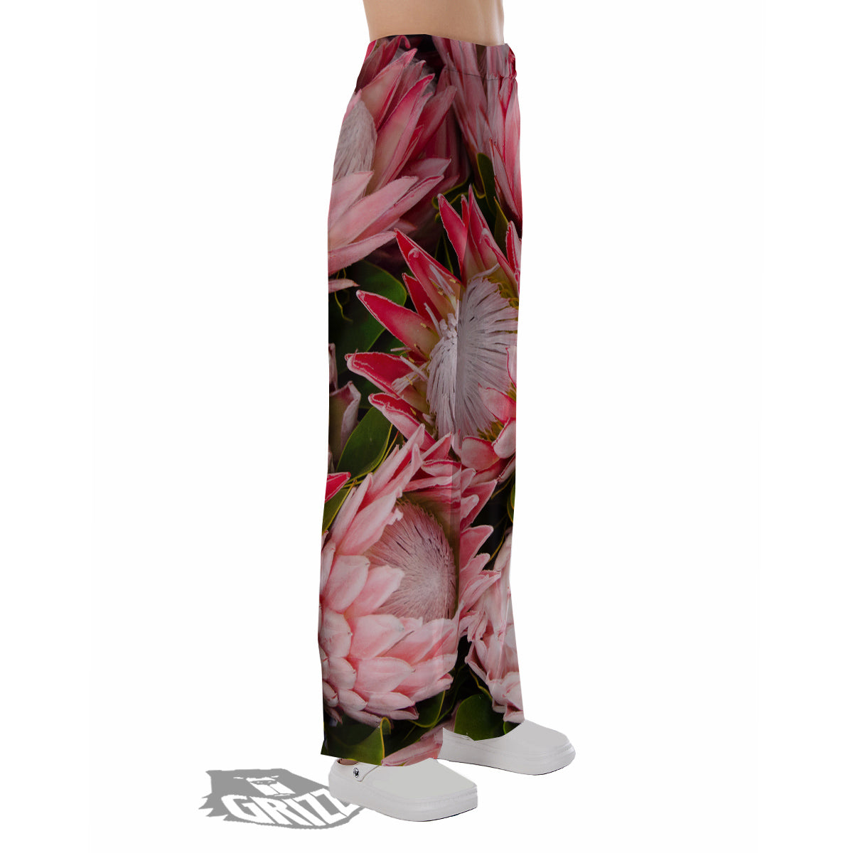 Proteas Bunches Print Pajama Pants-grizzshop