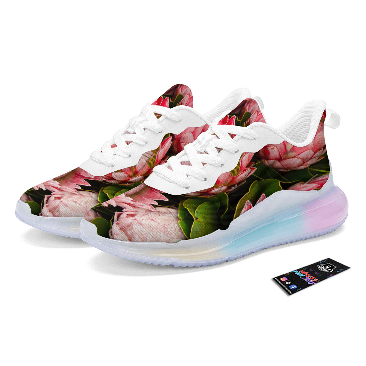 Proteas Bunches Print Running Sneakers-grizzshop