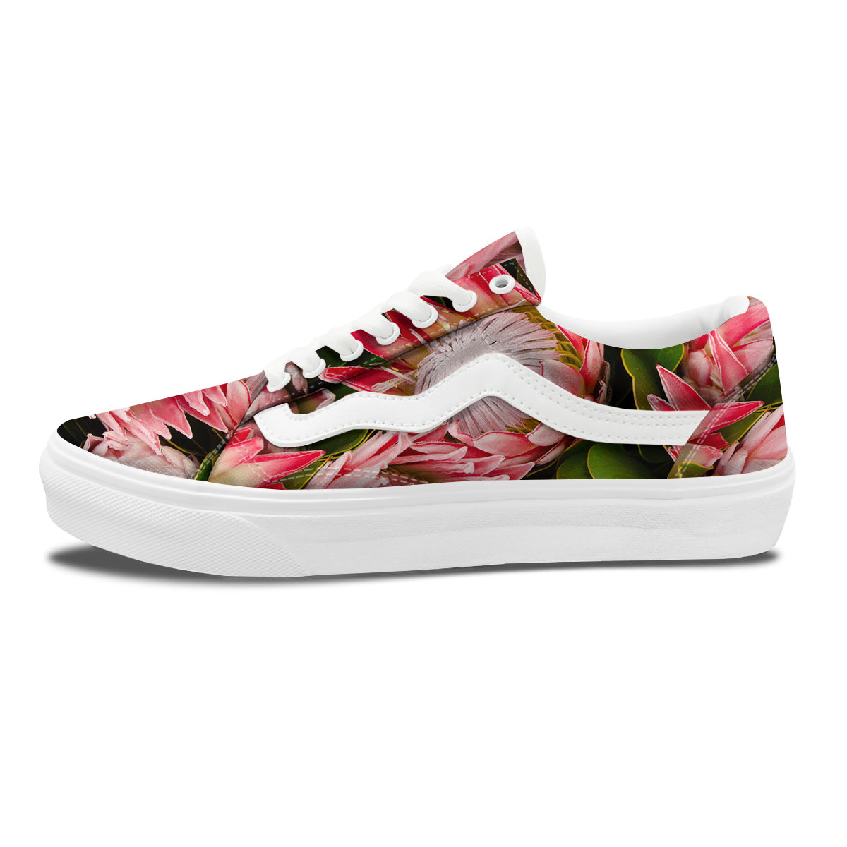Proteas Bunches Print Skate Shoes-grizzshop