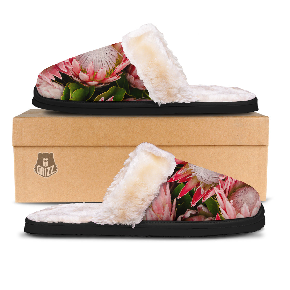 Proteas Bunches Print Slippers-grizzshop