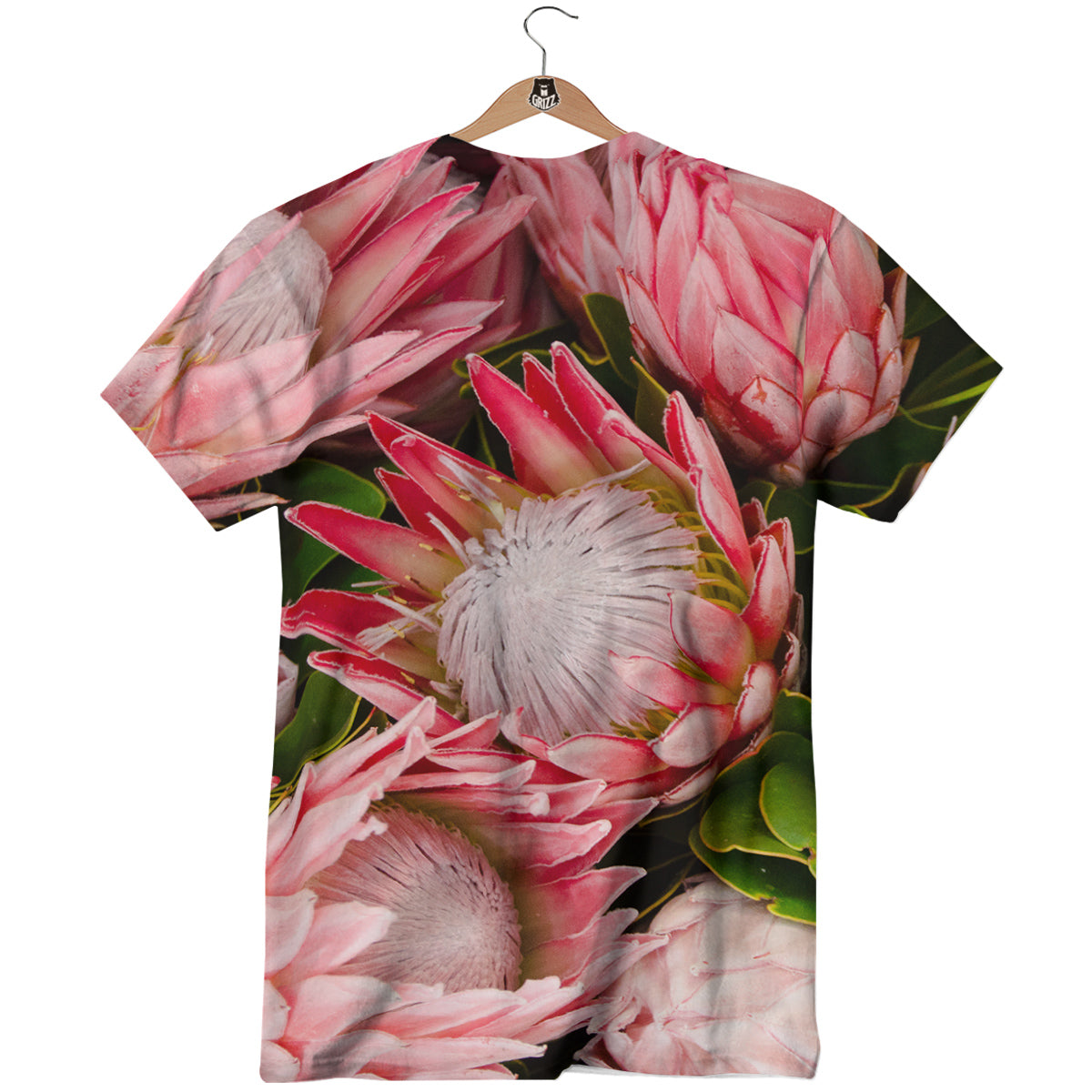 Proteas Bunches Print T-Shirt-grizzshop
