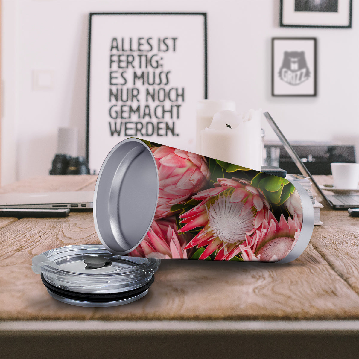 Proteas Bunches Print Tumbler-grizzshop