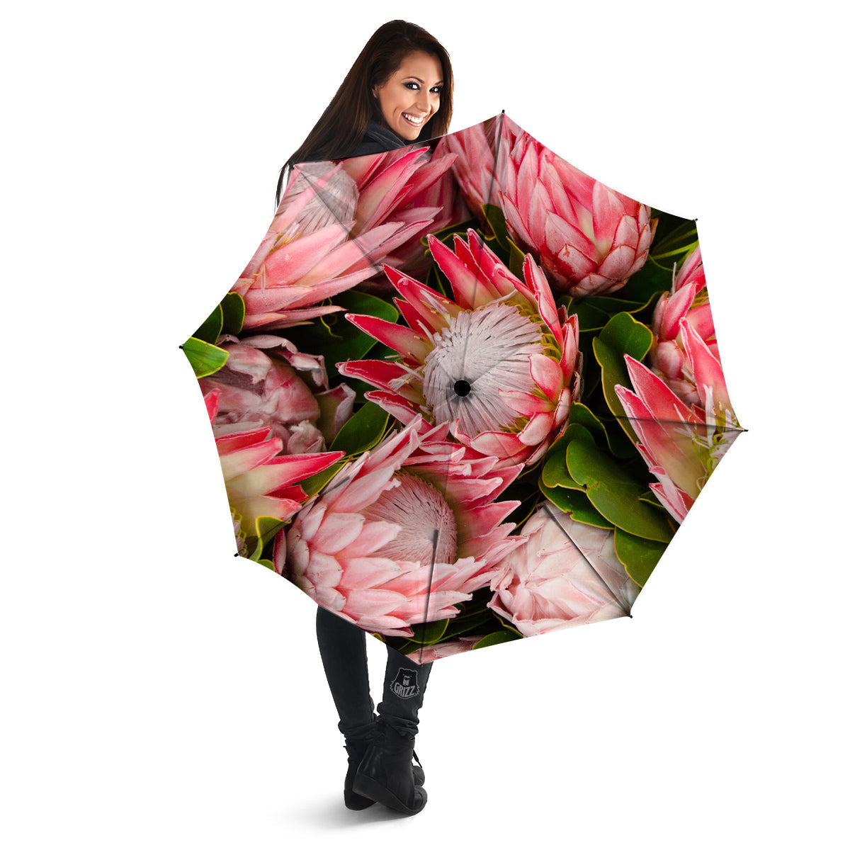 Proteas Bunches Print Umbrella-grizzshop
