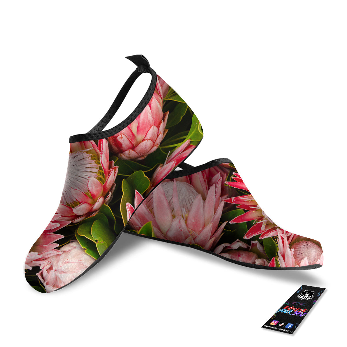 Proteas Bunches Print Water Shoes-grizzshop