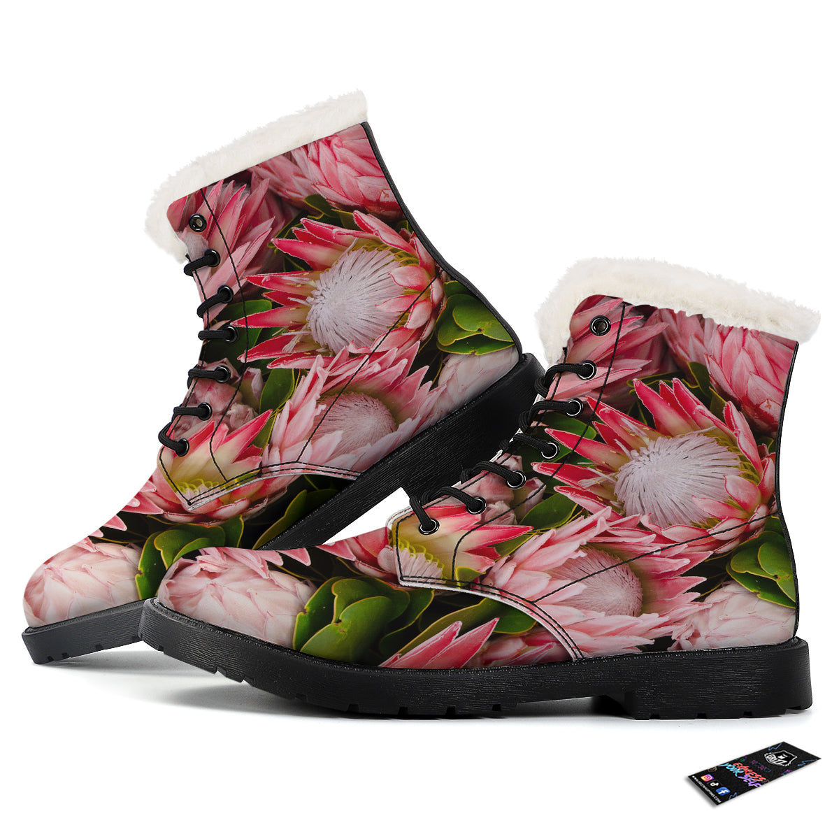 Proteas Bunches Print Winter Boots-grizzshop