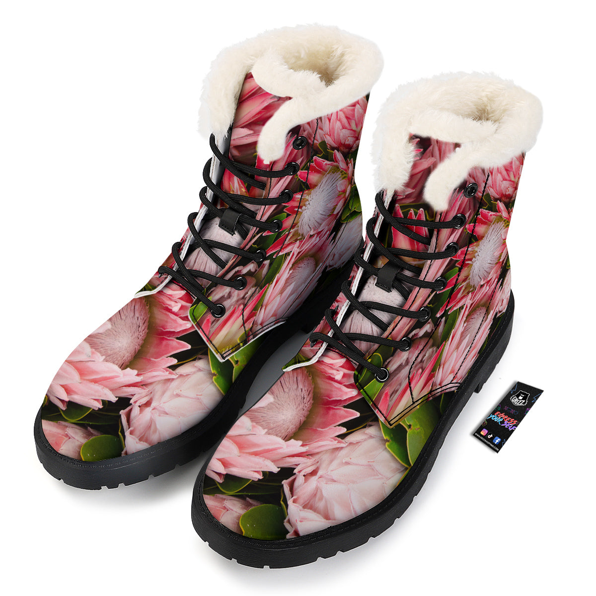 Proteas Bunches Print Winter Boots-grizzshop
