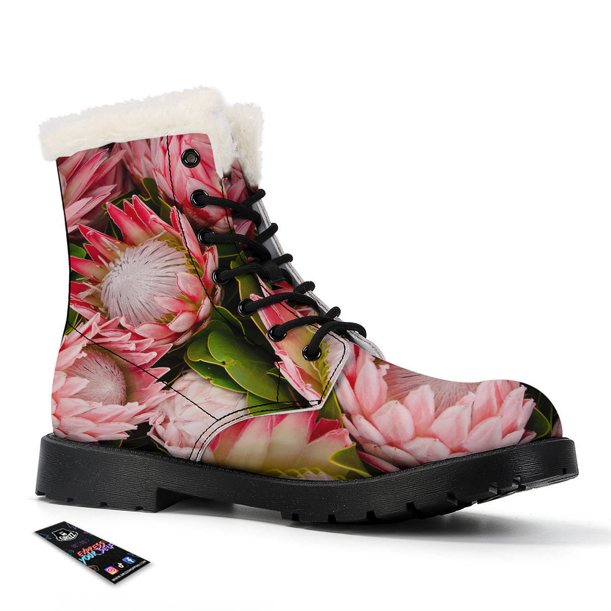 Proteas Bunches Print Winter Boots-grizzshop
